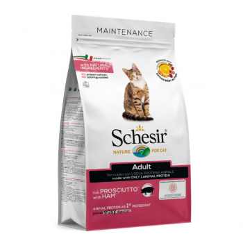 Hrana uscata pentru pisici Schesir Adult Monoprotein cu sunca 400 g