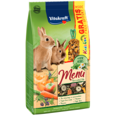Hrana pentru iepuri Vitakraft Promo Menu iepure 1kg + Baton 56g Gratis