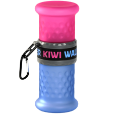 Recipient pentru apa/hrana Kiwi Walker 2in1 Pink Blue 750ml/500ml