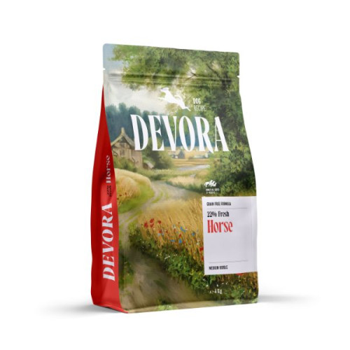 Hrana uscata pentru caini Devora Adult Grain Free cu Cal 4 kg