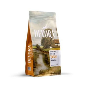 Hrana uscata pentru pisici Devora Adult Grain Free cu curcan, pui si rata 2 kg