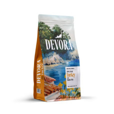 Hrana uscata pentru pisici Devora Sterilized Grain Free cu curcan si peste marin 2 kg