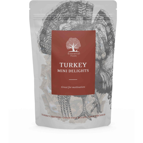 Recompense pentru câini Essential Mini Delights Curcan 100 g