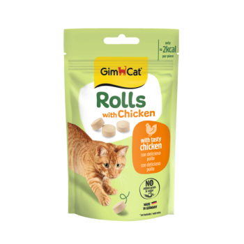 Rulouri pentru pisici Gimcat Rolls cu pui 50 g Rulouri pentru pisici Gimcat Rolls cu pui 50 g