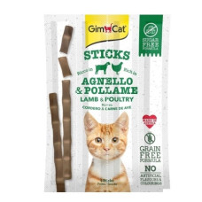 Recompensa pentru pisici GimCat Sticks miel si pasare 4 buc
