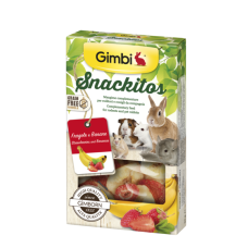 Recompense Gimbi pentru rozătoare cu Căpşuni şi Banane 60 g