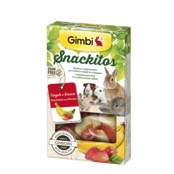 Recompense Gimbi pentru rozătoare cu Căpşuni şi Banane 60 g Recompense Gimbi pentru rozătoare cu Căpşuni şi Banane 60 g