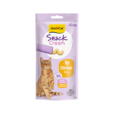 Recompensa cremoasa pentru pisici Gimcat Snack Cream cu pui pachet 6x15 g 