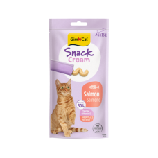 Recompensa cremoasa pentru pisici Gimcat Snack Cream cu somon pachet 6x15 g