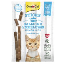 Recompensa pentru pisici GimCat Sticks somon si cod 20 gr