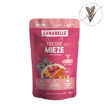 Hrana umeda pentru pisici Sanabelle plic Vita si Pui 100 gr