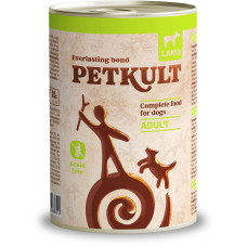Hrana umeda pentru caini Petkult Adult cu miel 400 g