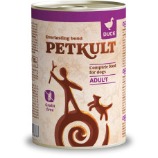 Hrana umeda pentru caini Petkult Adult cu rata 400 gr