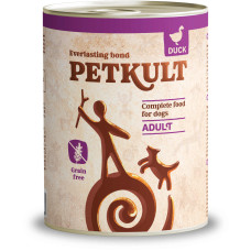 Hrana umeda pentru caini Petkult Adult cu rata 800 gr