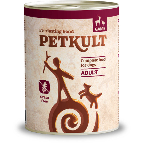 Hrană umedă pentru câini Petkult Adult cu vânat 800 g