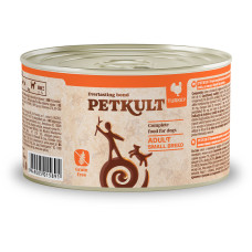 Hrana umeda pentru caini Petkult Mini Adult cu curcan 185 gr