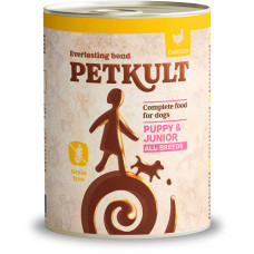 Hrana umeda pentru caini Petkult Junior cu pui 800 g