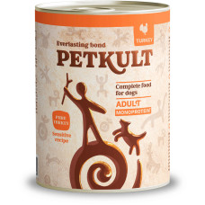 Hrana umeda pentru caini Petkult Sensitive cu curcan si cartof 800 g