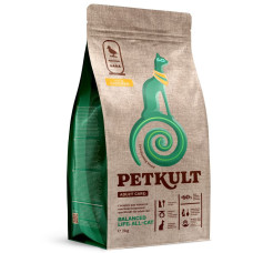 Hrana uscata Petkult Adult Care Balanced Life All-Cat pentru pisici cu Pui 2kg