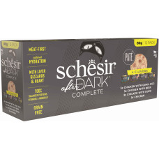Hrana umeda pentru pisici Schesir After Dark Pachet conserve, pate 12x80 gr