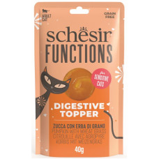 Hrana umeda pentru pisici Schesir Function Topper, Digestion, cu Dovleac/Iarbă de grâu 40 gr