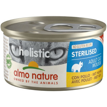 Hrana umeda pentru pisici Almo Nature Holistic Conserva Sterilized Pui 85 gr