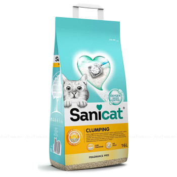 Sanicat Clumping Nisip pentru pisici, fără aromă, 16 L/14 kg Sanicat Clumping Nisip pentru pisici, fără aromă, 16 L/14 kg