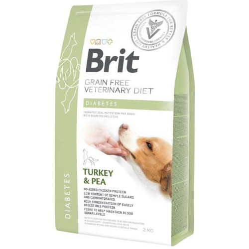 Hrană uscată pentru câini Brit Grain Free VD Diabetes 2 kg