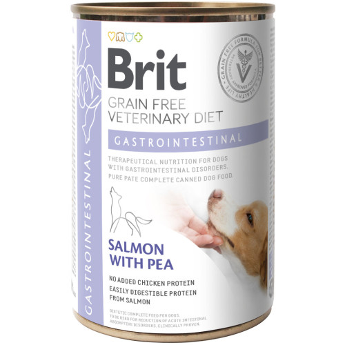 Hrană umedă pentru câini Brit Grain Free Veterinary Diets Gastrointestinal, 400 g