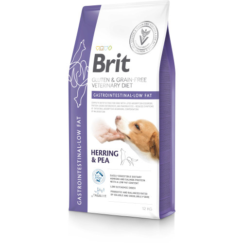 Hrană uscată pentru câini Brit Grain Free VD Gastrointestinal Low Fat 12 kg