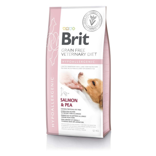 Hrană uscată pentru câini Brit Grain Free VD Hypoallergenic 12 kg