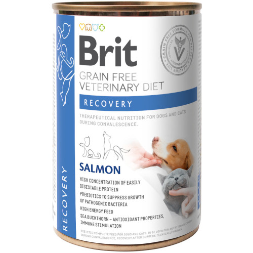 Hrană umedă pentru câini Brit Grain Free Veterinary Diets Recovery, 400 g