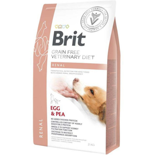 Hrană uscată pentru câini Brit Grain Free VD Renal 2 kg