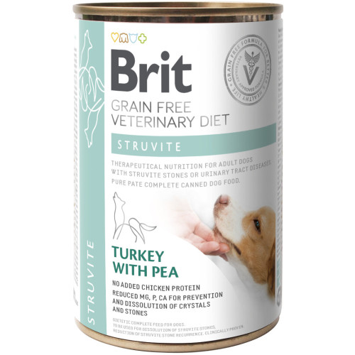 Hrană umedă pentru câini Brit Grain Free Veterinary Diets Struvite, 400 g