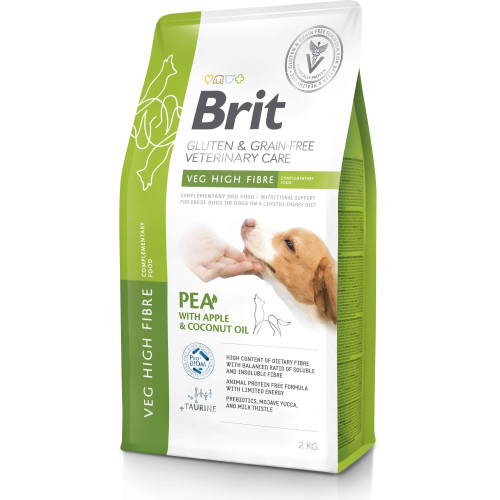 Hrană uscată pentru câini Brit Grain Free VD High Fibre 2 kg