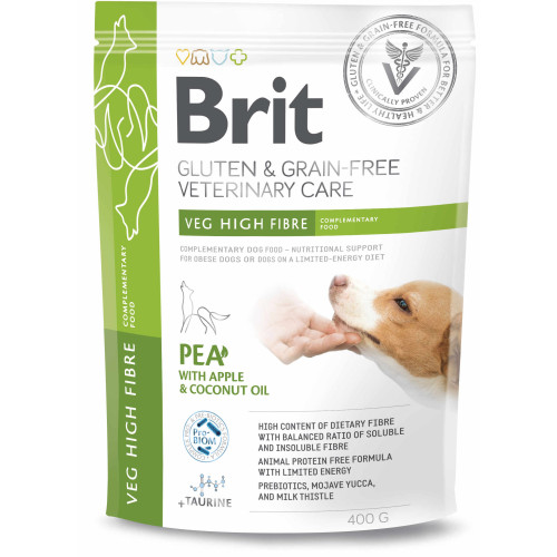 Hrană uscată pentru câini Brit Grain Free VD High Fibre 400 g
