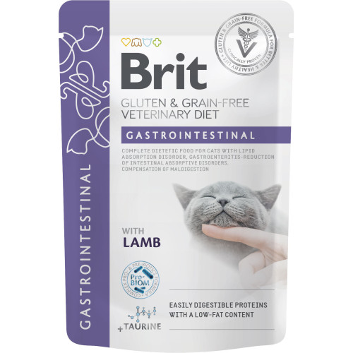 Hrană umedă pentru pisici plic Brit Grain Free VD Gastrointestinal 85 g