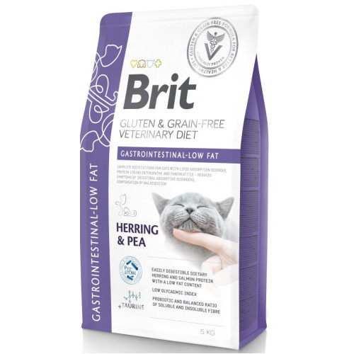 Hrană uscată pentru pisici Brit Grain Free VD Gastrointestinal Low Fat 5 kg