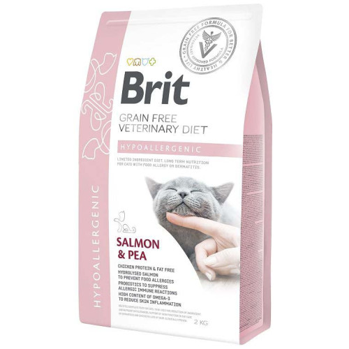 Hrană uscată pentru pisici Brit Grain Free VD Hypoallergenic 2 kg