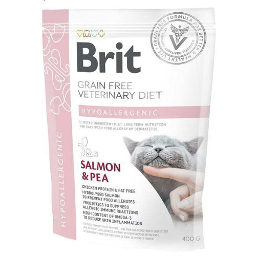 Hrană uscată pentru pisici Brit Grain Free VD Hypoallergenic 400 g