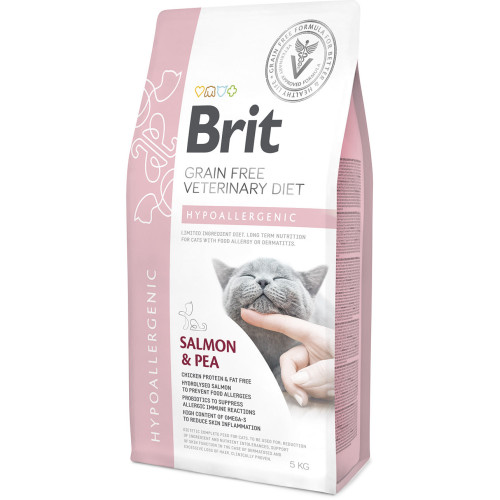 Hrană uscată pentru pisici Brit Grain Free VD Hypoallergenic 5 kg