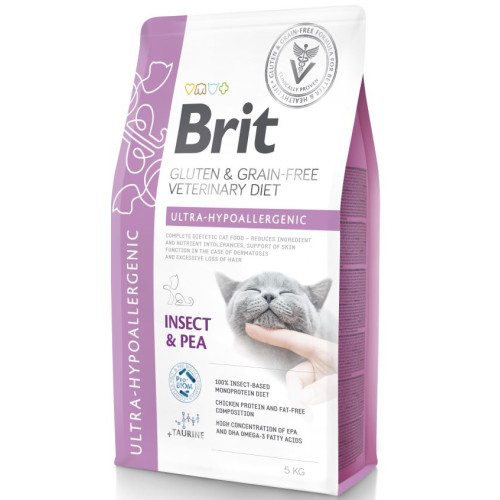 Hrană uscată pentru pisici Brit Grain Free VD Ultra Hypoallergenic 5 kg