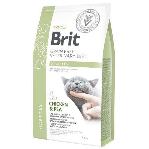 Hrană uscată pentru pisici Brit Grain Free VD Diabetic 2 kg
