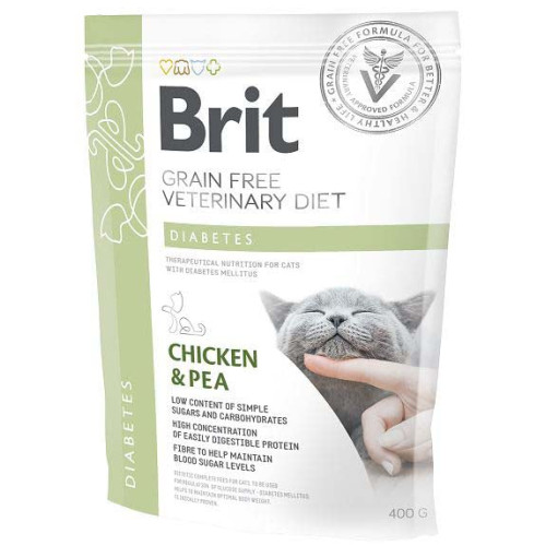Hrană uscată pentru pisici Brit Grain Free VD Diabetic 400 g