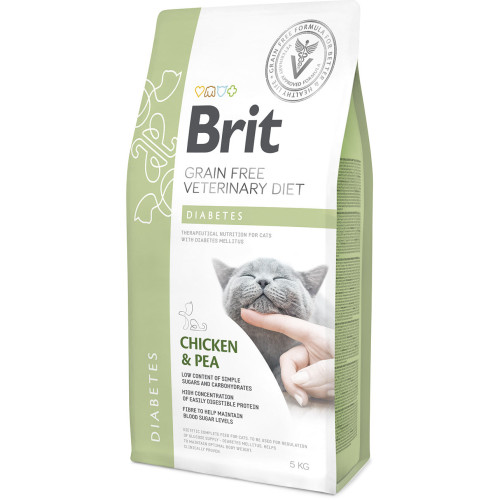 Hrană uscată pentru pisici Brit Grain Free VD Diabetic 5 kg