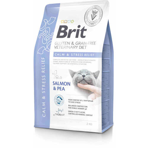 Hrană uscată pentru pisici Brit Grain Free VD Calm & Stress 2 kg