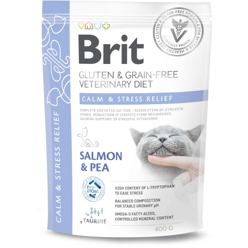Hrană uscată pentru pisici Brit Grain Free VD Calm & Stress 400 g
