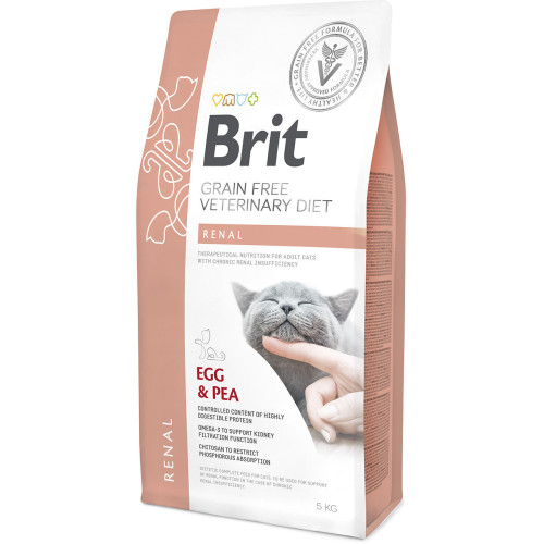 Hrană uscată pentru pisici Brit Grain Free VD Renal 5 kg
