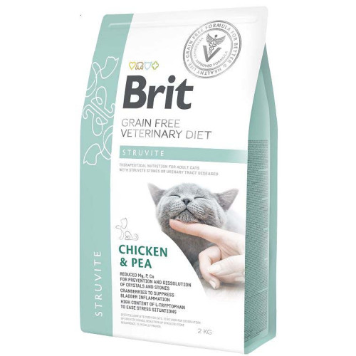 Hrană uscată pentru pisici Brit Grain Free VD Struvite 2 kg