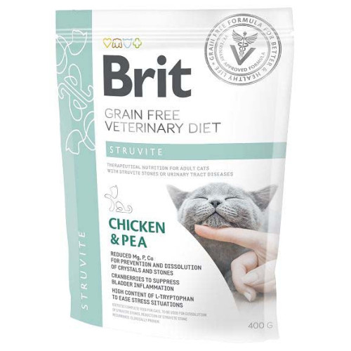 Hrană uscată pentru pisici Brit Grain Free VD Struvite 400 g